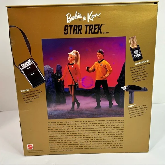 🆕 Star Trek Barbie and Ken Set 30th Anniversary Collector Edition